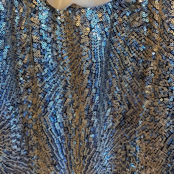 Love Reign Small Tan and sequence cocktail dress. - Picture 4 of 8